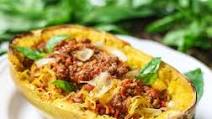Spaghetti Squash with Easy Meat Sauce Spaghetti Squash with Easy Meat Sauce