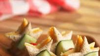 Hummus & Cheese Star Kabobs Hummus & Cheese Star Kabobs