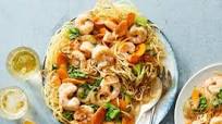 Hong Kong-Style Pan Fried Noodles with Shrimp & Bok Choy Hong Kong-Style Pan Fried Noodles with Shrimp & Bok Choy