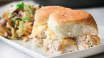 Slow Cooker Chicken Bacon Ranch Sandwiches Slow Cooker Chicken Bacon Ranch Sandwiches