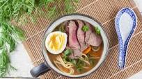 Beef and egg noodle soup Beef and egg noodle soup