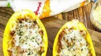Easy Baked Spaghetti Squash with Meat Sauce Recipe Easy Baked Spaghetti Squash with Meat Sauce Recipe