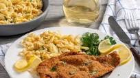 Chicken Schnitzel with Buttered Spaetzle Chicken Schnitzel with Buttered Spaetzle