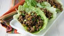 Spicy Beef Lettuce Wraps - Lunch Version Spicy Beef Lettuce Wraps - Lunch Version