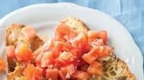 Garlic bruschetta with tomatoes Garlic bruschetta with tomatoes