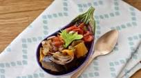 Caponata di melanzana e peperone Caponata di melanzana e peperone