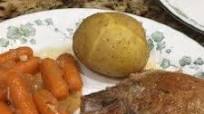 Pressure Cooker Bone-In Pork Chops, Baked Potatoes, and Carrots Pressure Cooker Bone-In Pork Chops, Baked Potatoes, and Carrots