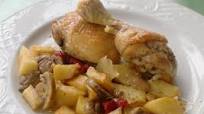 Pollo al horno con cerveza al limón Pollo al horno con cerveza al limón