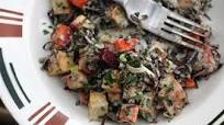 Wild Rice Salad with Roasted Vegetables and Lemon-Tahini Dressing Wild Rice Salad with Roasted Vegetables and Lemon-Tahini Dressing