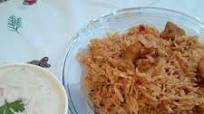 Achari Chicken Rice with Raita Achari Chicken Rice with Raita