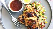 Grilled Portuguese chicken and rice Grilled Portuguese chicken and rice
