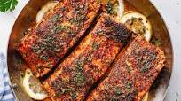 Blackened Salmon with Lemon Butter Sauce Blackened Salmon with Lemon Butter Sauce