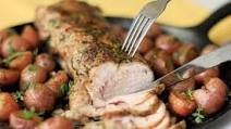 Greek Style Pork Loin Filet With Lemon Roasted Potatoes Greek Style Pork Loin Filet With Lemon Roasted Potatoes