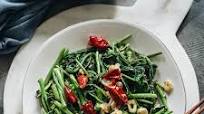 Stir Fried Water Spinach - Two Ways Stir Fried Water Spinach - Two Ways
