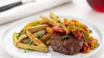 Skinnytaste Peruvian-Inspired Steak with lomo saltado sauce Skinnytaste Peruvian-Inspired Steak with lomo saltado sauce