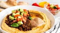 Loaded Hummus with Seasoned Ground Beef Loaded Hummus with Seasoned Ground Beef