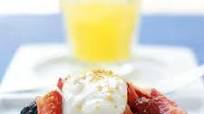 Honeyed Yogurt and Mixed Berries with Whole-Grain Waffles Honeyed Yogurt and Mixed Berries with Whole-Grain Waffles