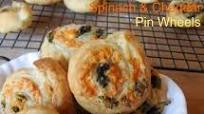 Spinach and Cheddar Cheese Pin Wheels Spinach and Cheddar Cheese Pin Wheels