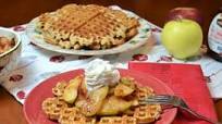 Buttermilk Waffles With Warm Spiced Apples Buttermilk Waffles With Warm Spiced Apples