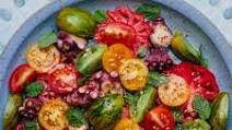 Charred Octopus Salad with Tomatoes and Mint Charred Octopus Salad with Tomatoes and Mint