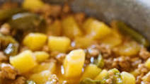 Mexican picadillo with potatoes Mexican picadillo with potatoes