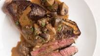 Steak With Creamy Balsamic Mushroom Sauce Steak With Creamy Balsamic Mushroom Sauce
