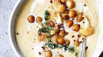 Roasted Cauliflower And Chickpea Soup With Crunchy Chickpeas Roasted Cauliflower And Chickpea Soup With Crunchy Chickpeas