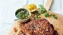 Slow-roast fennel and coriander pork belly with salsa verde Slow-roast fennel and coriander pork belly with salsa verde