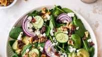 Easy Spinach Salad with Creamy Balsamic Easy Spinach Salad with Creamy Balsamic