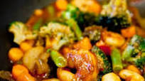 Szechuan Shrimp Stir Fry with Fried Rice Szechuan Shrimp Stir Fry with Fried Rice