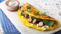 Keto Recipe: Sausage, Spinach, Feta Cheese Omelette Keto Recipe: Sausage, Spinach, Feta Cheese Omelette