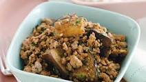 Thai-style pork with eggplant Thai-style pork with eggplant