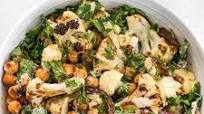 Roasted Cauliflower Salad with Lemon Tahini Dressing Roasted Cauliflower Salad with Lemon Tahini Dressing