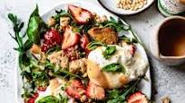 Strawberry Caprese Panzanella Salad Strawberry Caprese Panzanella Salad