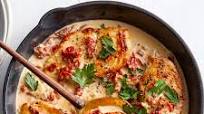 Chicken Cutlets with Sun-Dried Tomato Cream Sauce Chicken Cutlets with Sun-Dried Tomato Cream Sauce