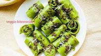 Spinach Khandvi/ Pittod Spinach Khandvi/ Pittod