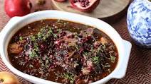 Persian Style Pomegranate, Peach and Walnut Braised Lamb Persian Style Pomegranate, Peach and Walnut Braised Lamb