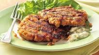 Tartar-Topped Grilled Salmon Burgers Tartar-Topped Grilled Salmon Burgers