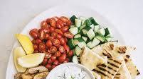 Chicken Gyro Salad with Tzatziki Dressing Chicken Gyro Salad with Tzatziki Dressing