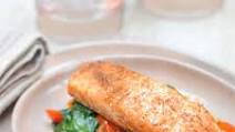Cajun salmon with spicy tomato pasta Cajun salmon with spicy tomato pasta