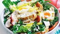 Chicken and kale caesar salad Chicken and kale caesar salad