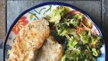 Broiled Parmesan Pork Chops & Broccoli Broiled Parmesan Pork Chops & Broccoli