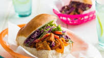 Korean Barbecue Pulled Jackfruit Sandwiches Korean Barbecue Pulled Jackfruit Sandwiches