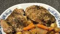 Slow Cooker Turkey Thighs, Pot Roast Style Slow Cooker Turkey Thighs, Pot Roast Style