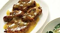 Pork neck steaks with clementine sauce Pork neck steaks with clementine sauce