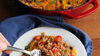 BBQ Pulled Pork and Rice Skillet Supper BBQ Pulled Pork and Rice Skillet Supper