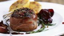 Venison Loin Steak with Red Wine Shallots Venison Loin Steak with Red Wine Shallots