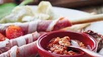 Prosciutto and Capsicum Grissini with Antipasto Prosciutto and Capsicum Grissini with Antipasto