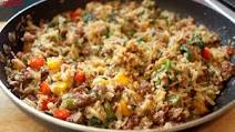 Keto Cheesy Pork Fried Rice (Cauliflower Rice) Keto Cheesy Pork Fried Rice (Cauliflower Rice)