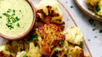 Oven Roasted Cauliflower with Tahini Sauce Oven Roasted Cauliflower with Tahini Sauce
